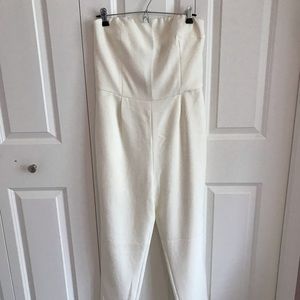 NWT EXPRESS white jumpsuit